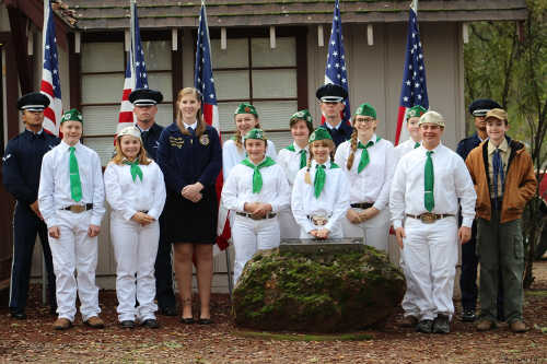 The Lake County 4-H Citizenship and Leadership Project participated in the annual Wreaths Across America commemoration at the Lower Lake Cemetery in Lower Lake, Calif., on Saturday, December 13, 2014. Photo by James Christenson. 121314wreathsgroup