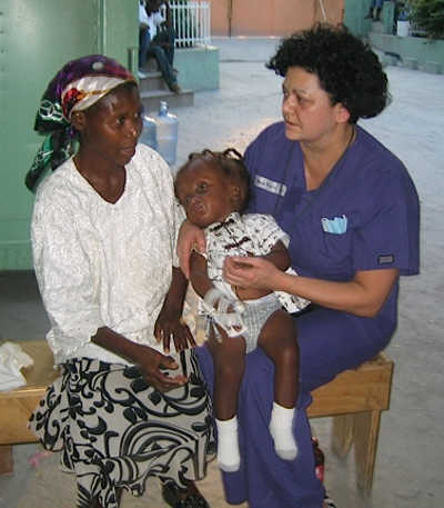 Dr. Paula Dhanda, at right, will lead a one-week mission to Port-Au-Prince, Haiti, in January 2015. Courtesy photo. dhandamission