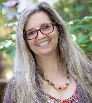 Mindfulness teacher JoAnn Saccato. Photo by Nathan DeHart. saccatotilted