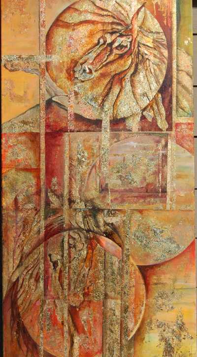 The artwork of Nichol Robinson will be on exhibit at the Lake County Wine Studio in Upper Lake, Calif. robinsonhorses