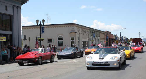 The Corvettes of Lake County took part once again in Lakeport's Memorial Day parade and took first place in the clubs division. The event this year was held on Saturday, May 26, 2012. Photo by Gail Salituri. 052612corvettegroup