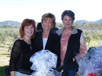 From left, Lake County Chapter of California Women for Agriculture member Terry Dereniuk, Annette Hopkins and Diane Henderson at the Kelseyville Olive Festival on Sunday, April 21, 2013. Courtesy photo. cwaolivefestival