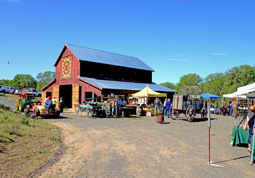 Early morning set-up at the first Ely Marketplace on Sunday, April 12, 2015, in Kelseyville, Calif. Next Ely Marketplace will take place on Sunday, October 4, 2015. Photo by Greg Blinn. 041215elymarketday