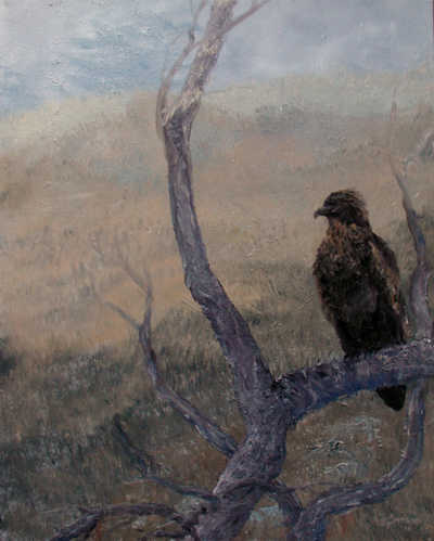 The work of artist Sunny Franson of Upper Lake, Calif., will be on display at the Lake County Wine Studio in April 2016. fransonwatchful