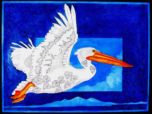 The work of Benjamin Van Steenburgh III will be on display at the Lake County Wine Studio in Upper Lake, Calif., in December 2015 and January 2016. vansteenburghpelican